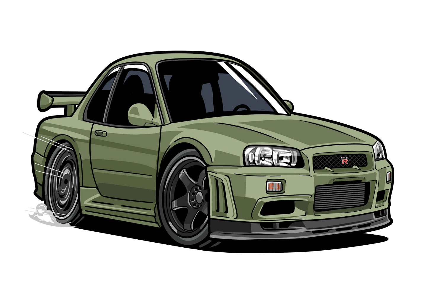 Chibi R34 GTR Pin
