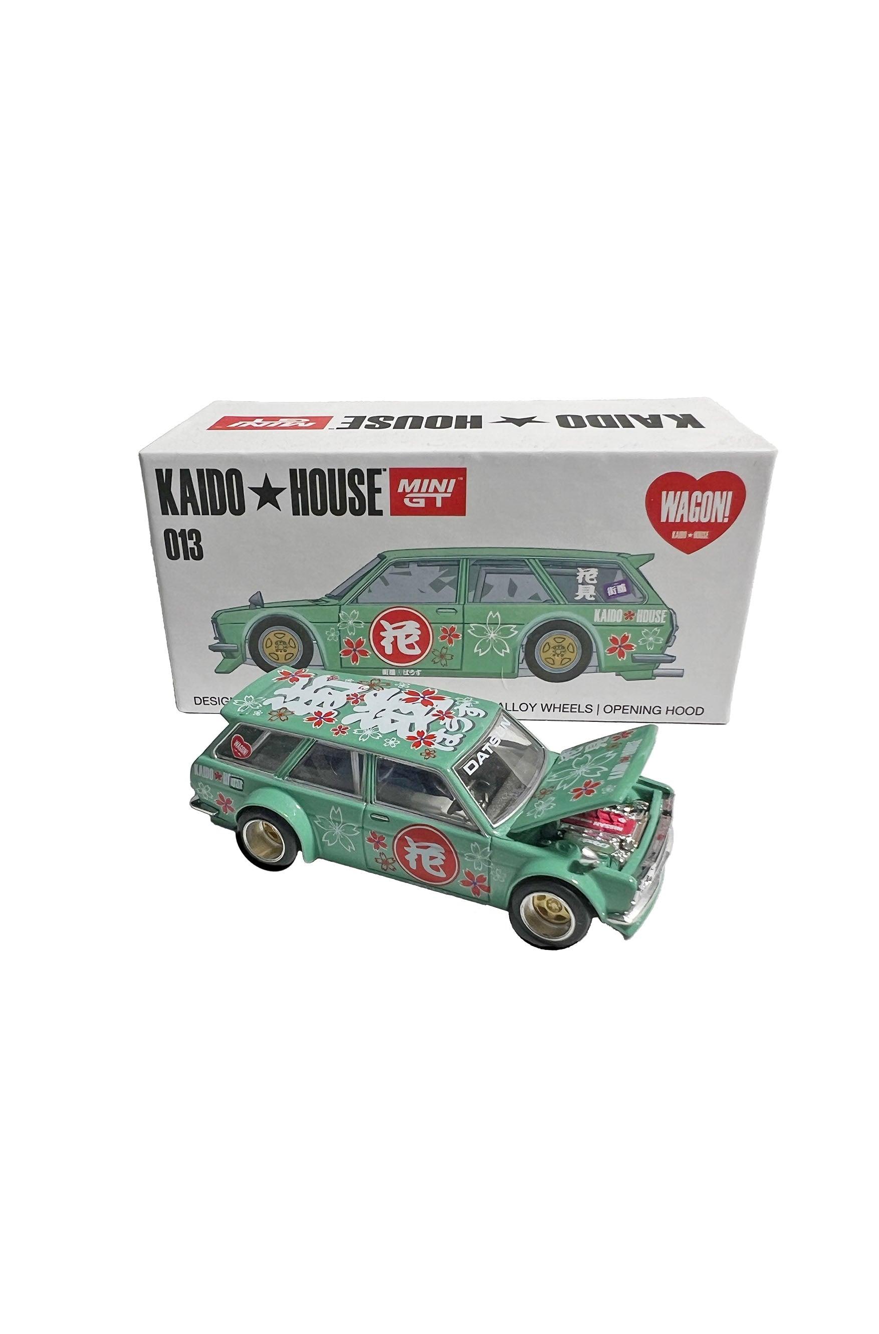 Kaido House x Mini GT 1:64 Datsun Kaido 510 Wagon Hanami V1 Green Limited Edition - EverydayThreads