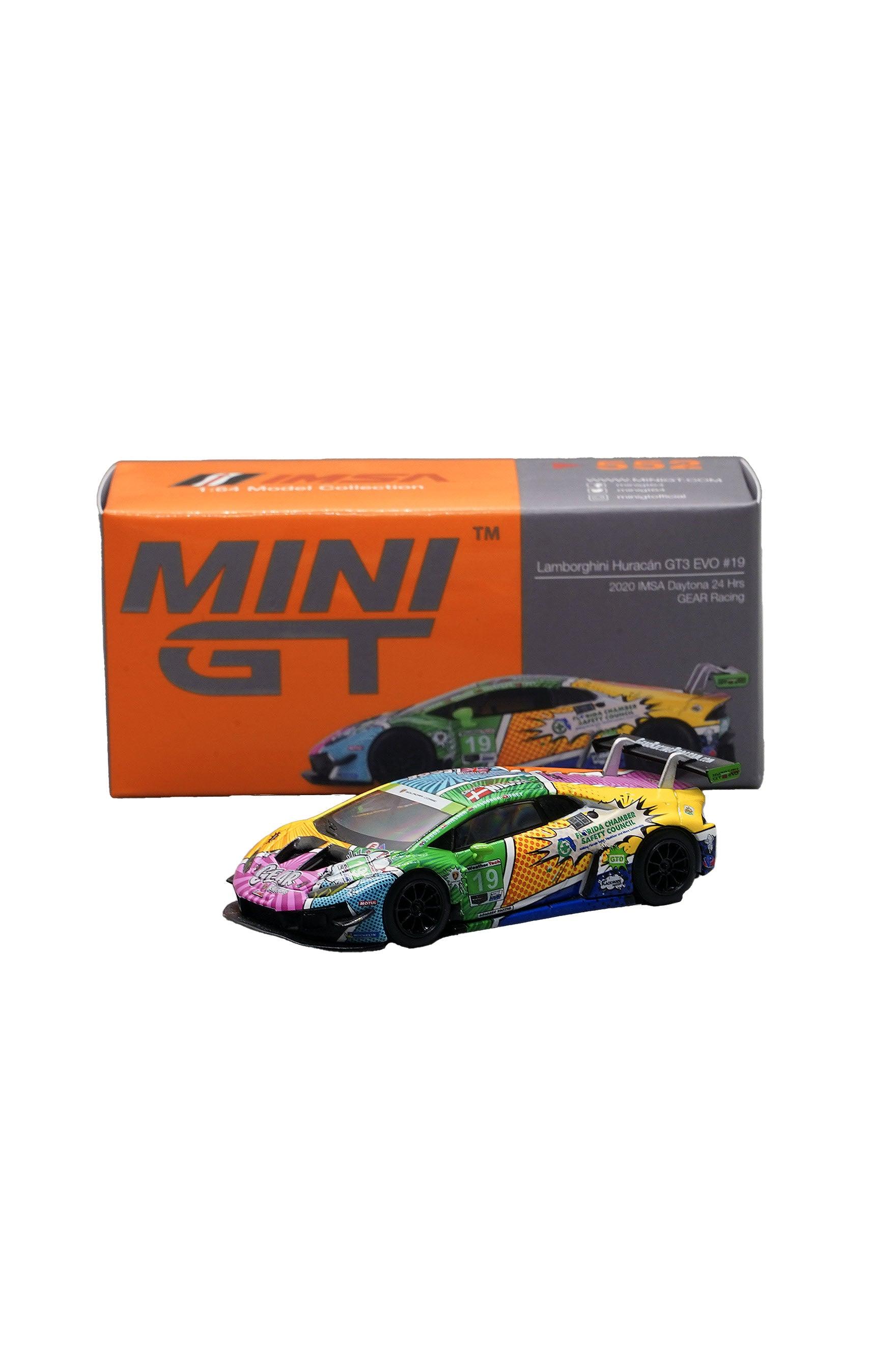 Mini GT 1:64 Lamborghini Huracán GT3 EVO #19 GEAR Racing 2020 IMSA Daytona 24 Hrs - EverydayThreads