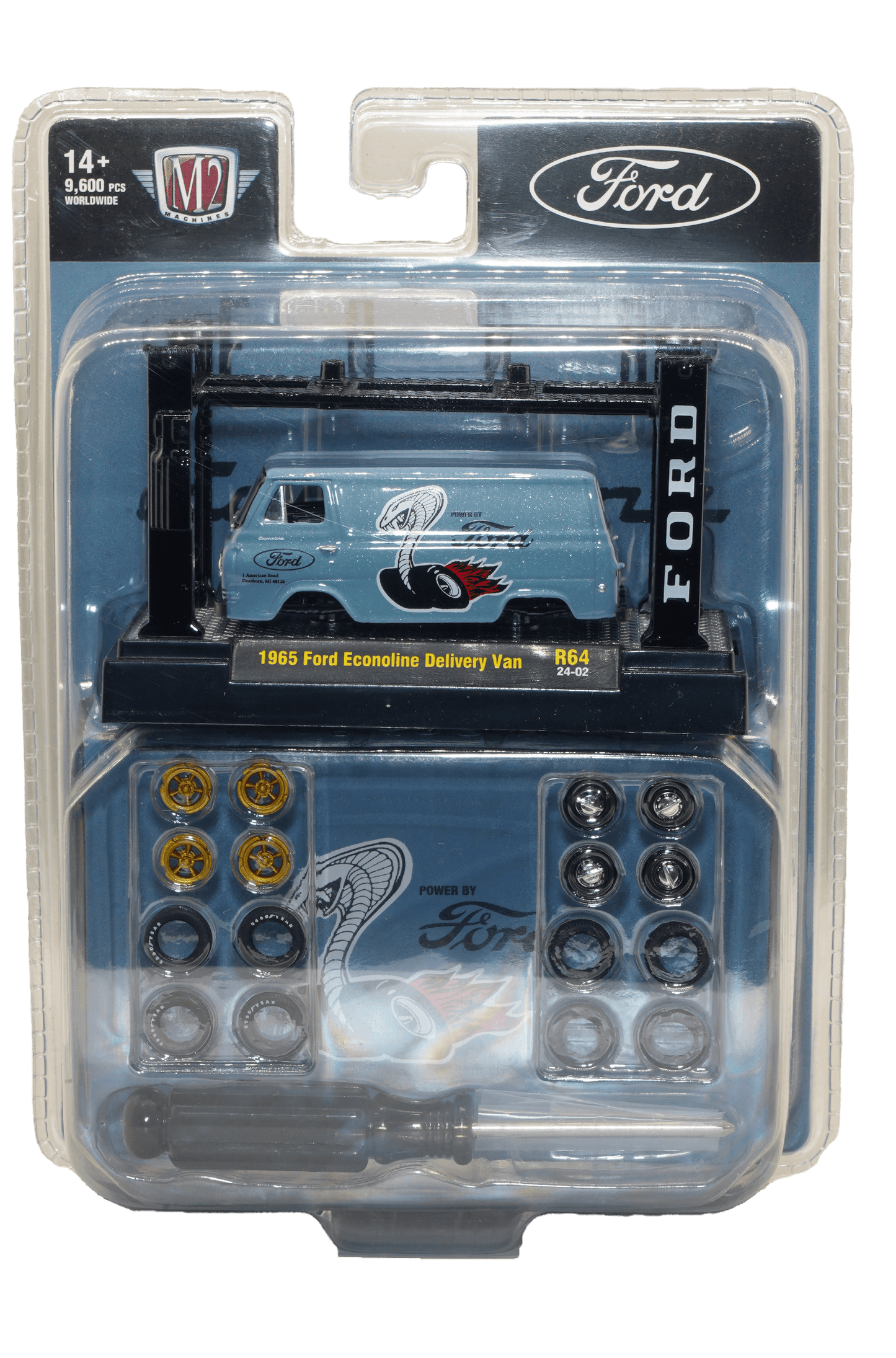 1965 Ford Econoline Delivery Van - M2 Machines Model Kit - EverydayThreads