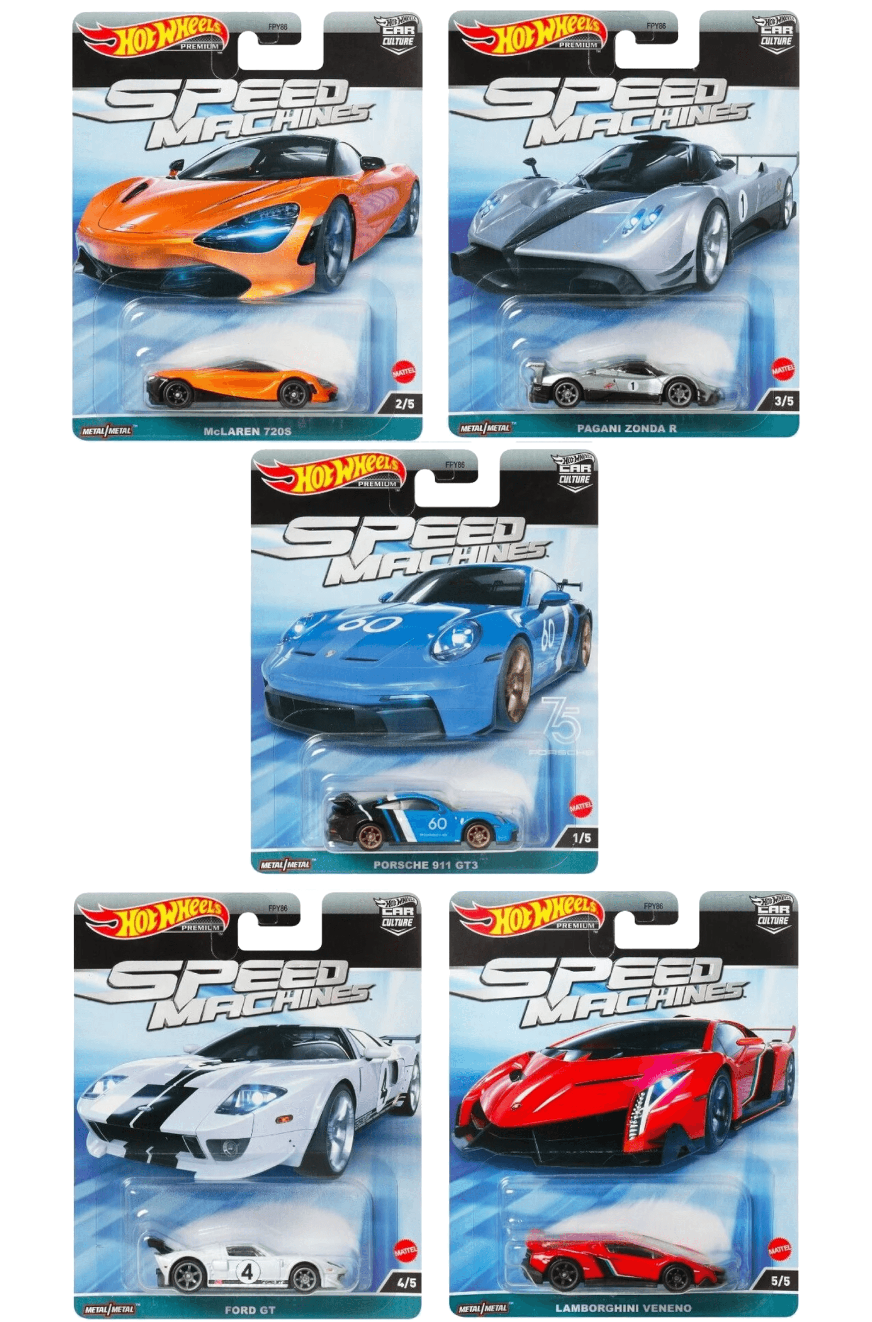 Hot Wheels Car Culture Speed Machines Set - EverydayThreads