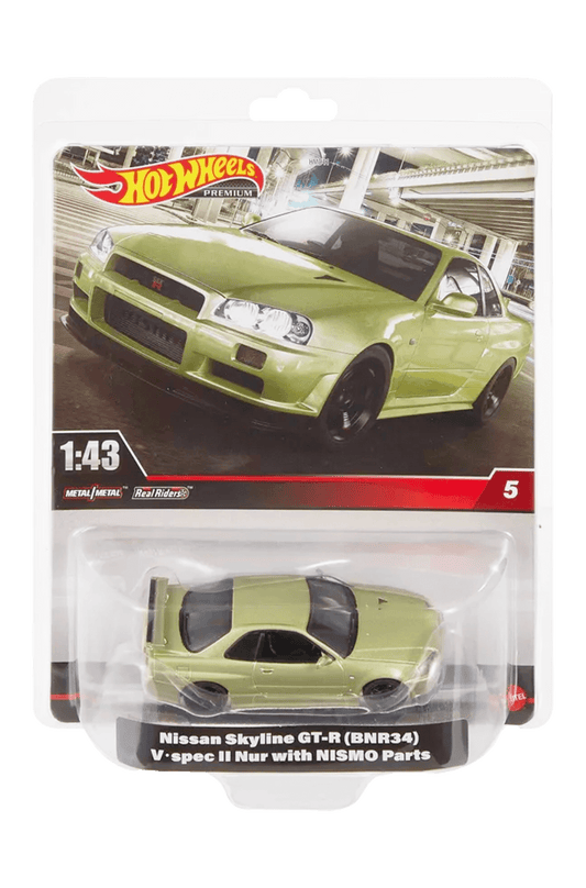 Hot Wheels Premium Nissan Skyline R34 GTR V-Spec - EverydayThreads