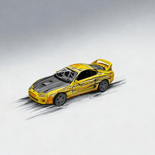 Auto World 1997 Toyota Supra Manga Art, Limited Edition - EverydayThreads