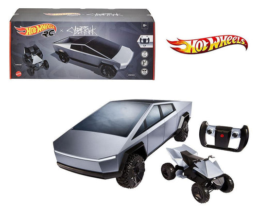 Hot Wheels Radio Control 1:10 Tesla Cybertruck with Cyberquad - EverydayThreads