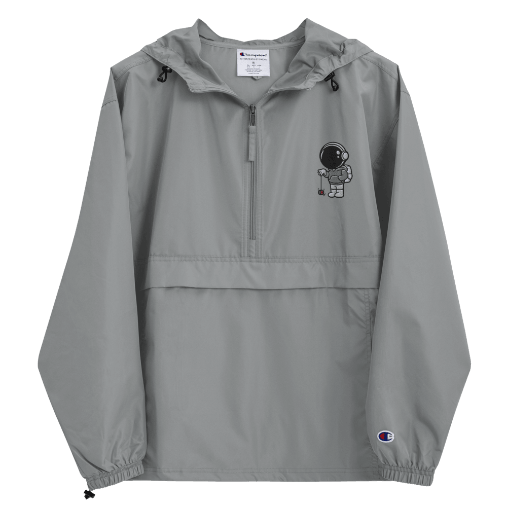 Astronaut Embroidered Packable Jacket - EverydayThreads