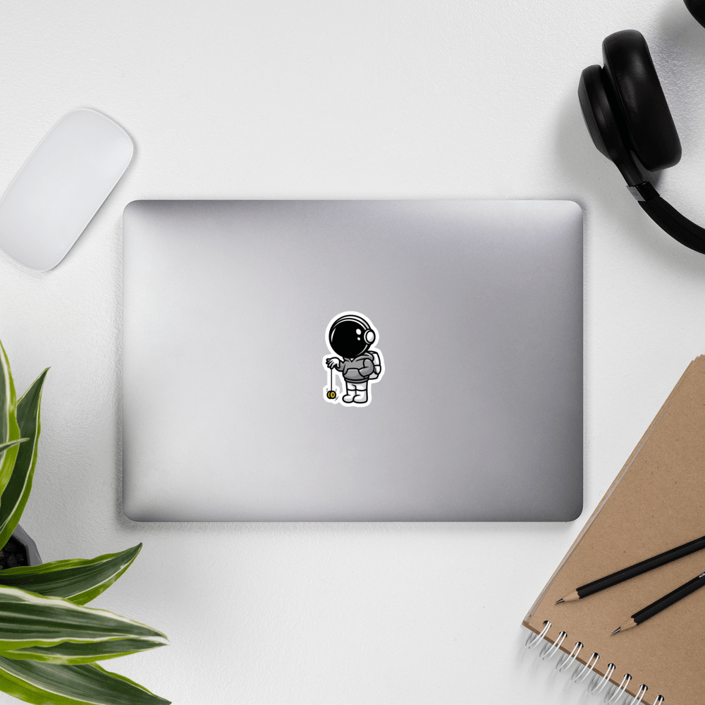 Yo-Yo Astronaut Sticker - EverydayThreads