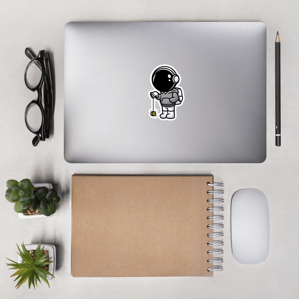 Yo-Yo Astronaut Sticker - EverydayThreads