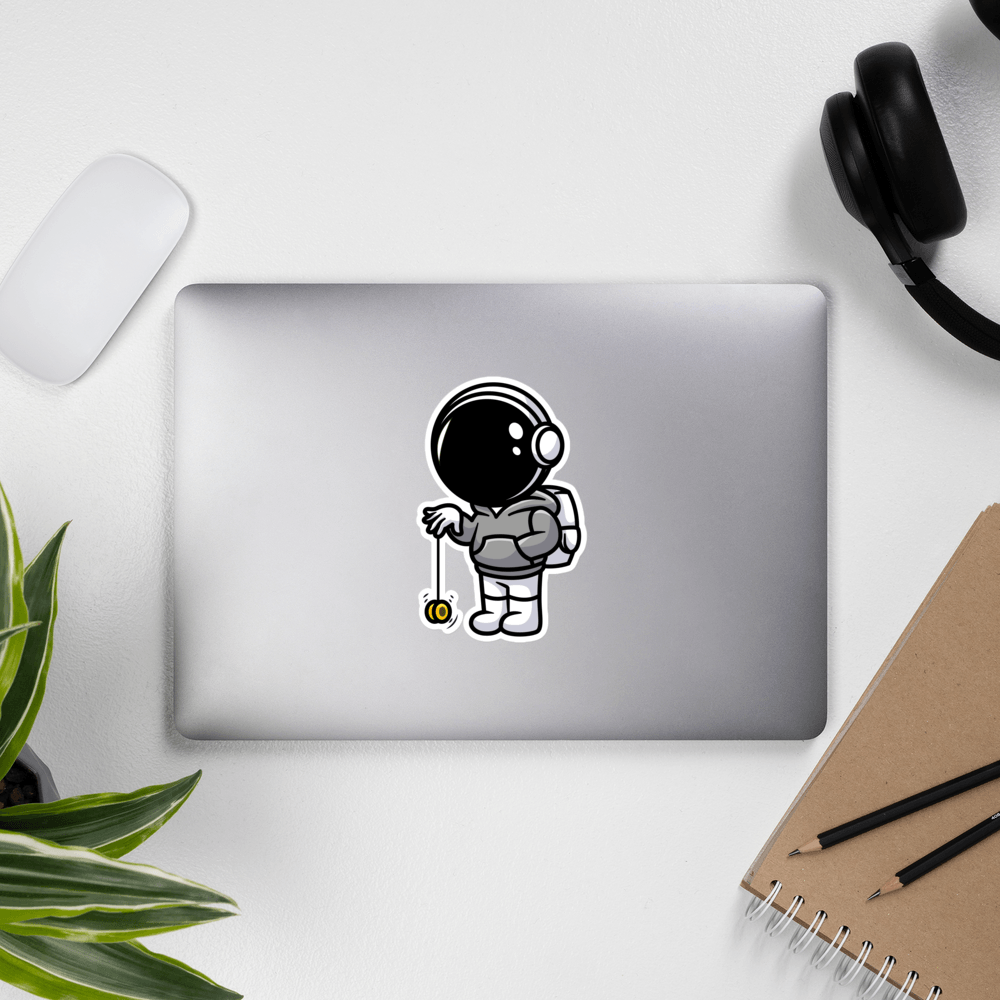 Yo-Yo Astronaut Sticker - EverydayThreads
