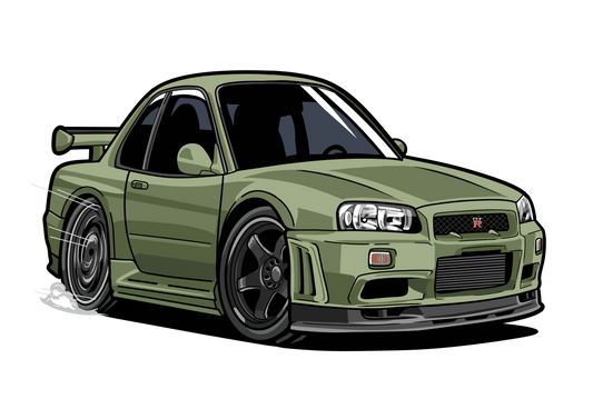 Chibi R34 GTR Pin