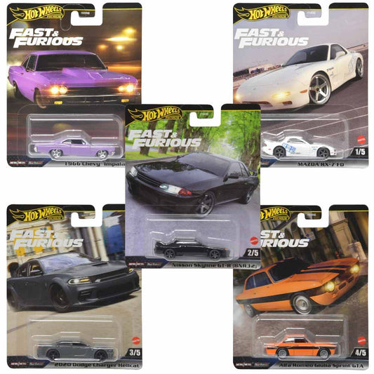 Wholesale Mattel DP Hot Wheels Fast & Furious 1:64 Die Cast Cars