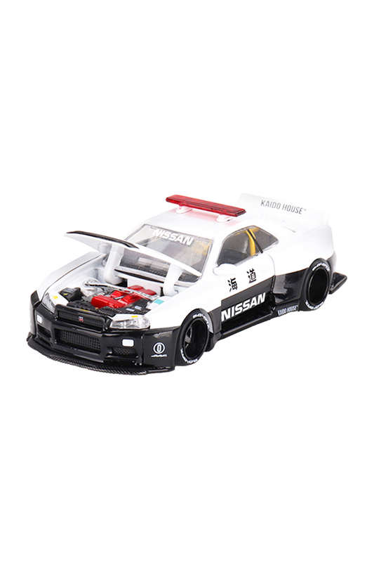 [Pre-Order] Kaido House x Mini GT 1:64 Nissan Skyline GT-R R34 Kaido Works Police