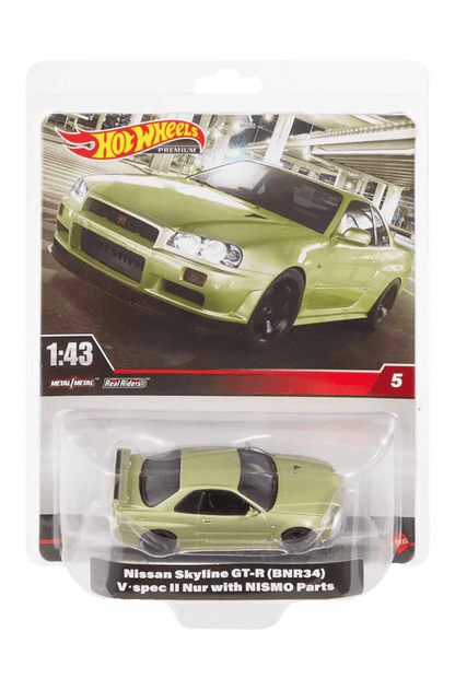 Hot Wheels Premium Nissan Skyline R34 GTR V-Spec - EverydayThreads