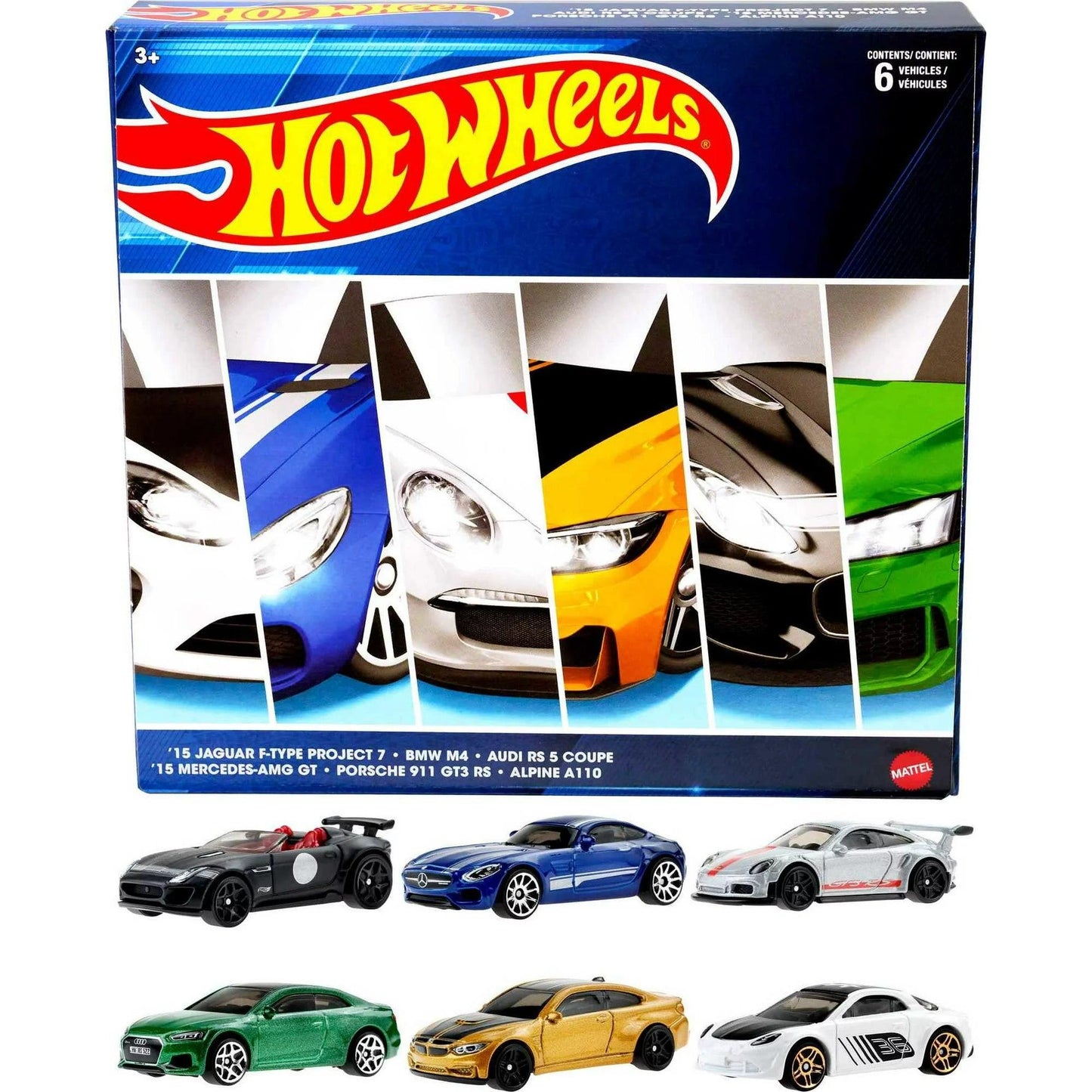 Hot Wheels 1:64 European Theme Multipack 6-Car Set - EverydayThreads