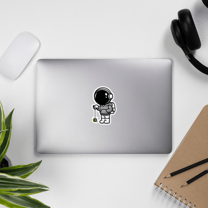 Yo-Yo Astronaut Sticker - EverydayThreads