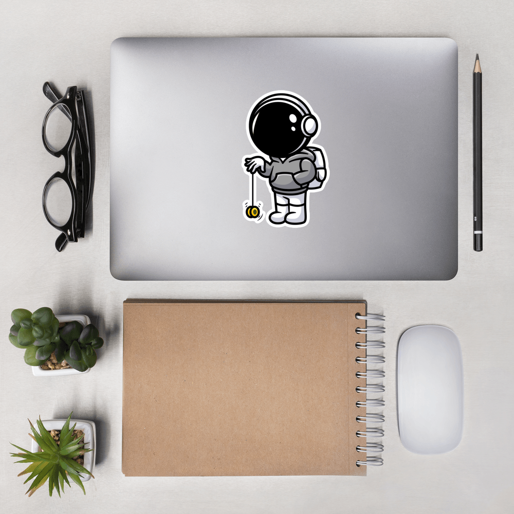 Yo-Yo Astronaut Sticker - EverydayThreads