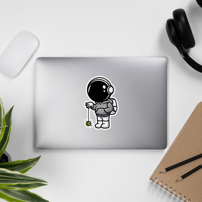 Yo-Yo Astronaut Sticker - EverydayThreads